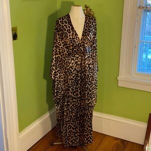 Georgie Keyloun vintage 70s leopard caftan